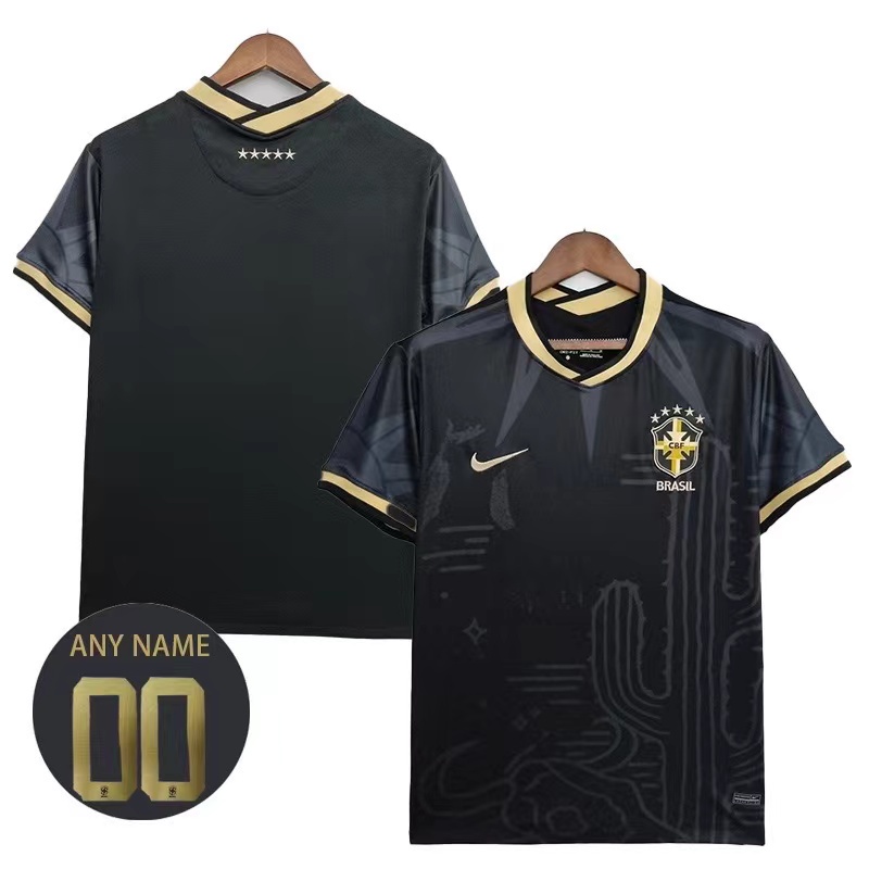 2022 Camisa De Futebol Treino Terno Uniforme de futebol preto