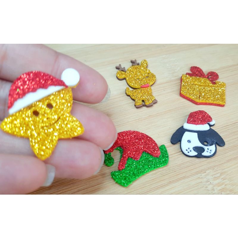 Kit 25 Adesivos EVA Pet Natal, Pet Biju Banho e Tosa Pet Shop