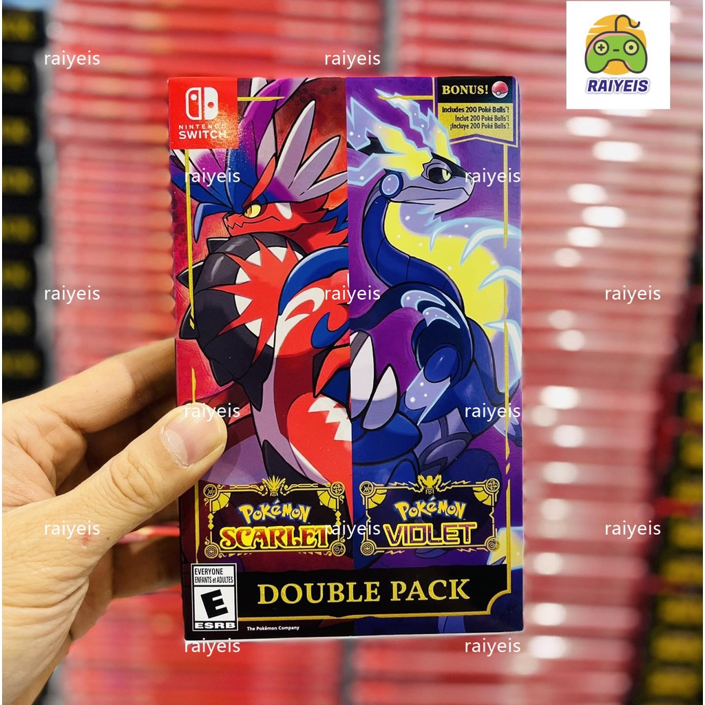 Pokemon Scarlet & Pokemon Violet Nintendo Switch Jogos Mídia Física Novo Inglês) Desconto