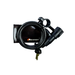 CADEADO ESPIRAL MOTO BIKE COM CHAVE 6X1500MM COM SUPORTE