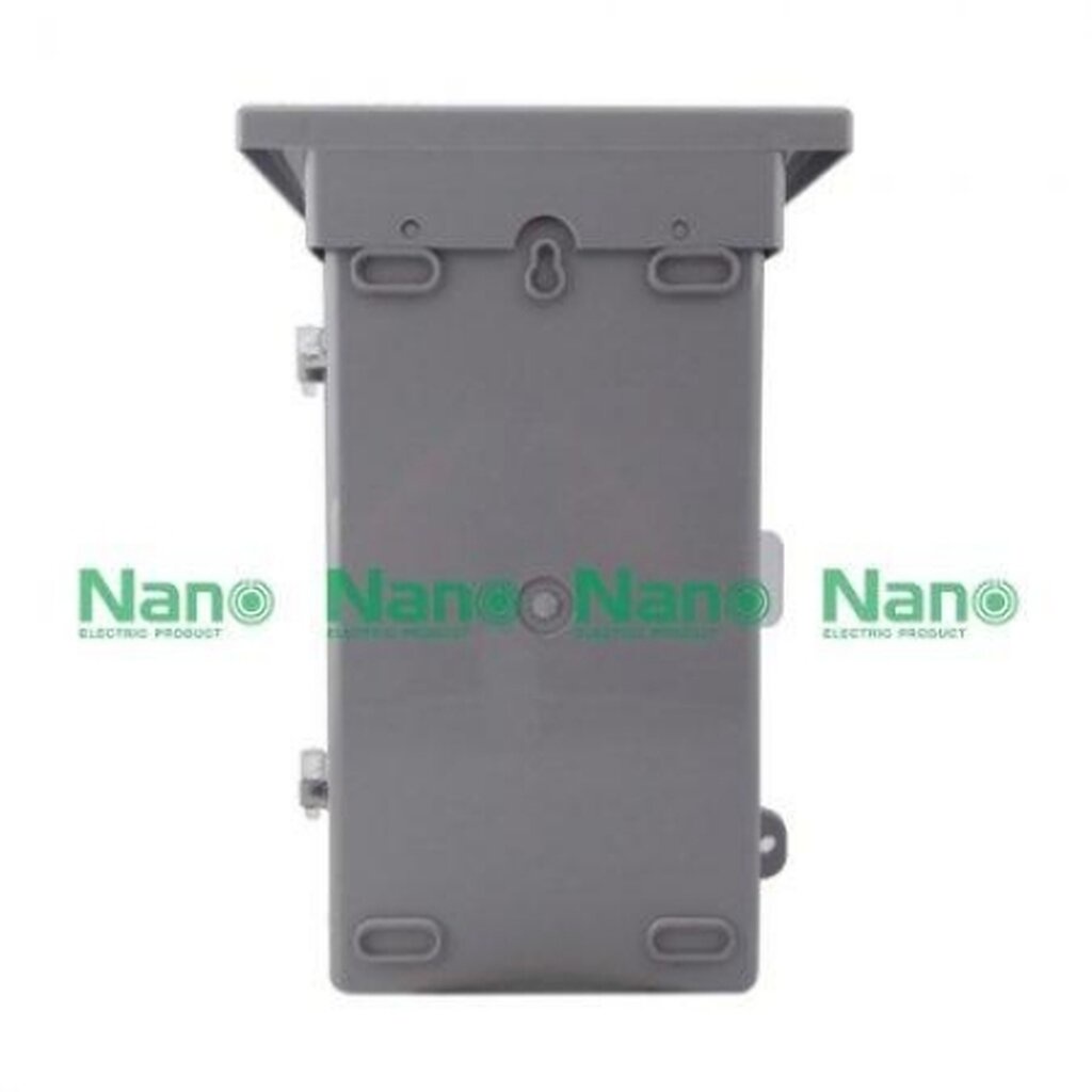 รูปสินค้า NANO Electric® NANO-101CG ตู้กันน้ำพลาสติก มีหลังคา ฝาใส ขนาด 8x12.5x6 นิ้ว (209.5x318x151 mm) สีเทา