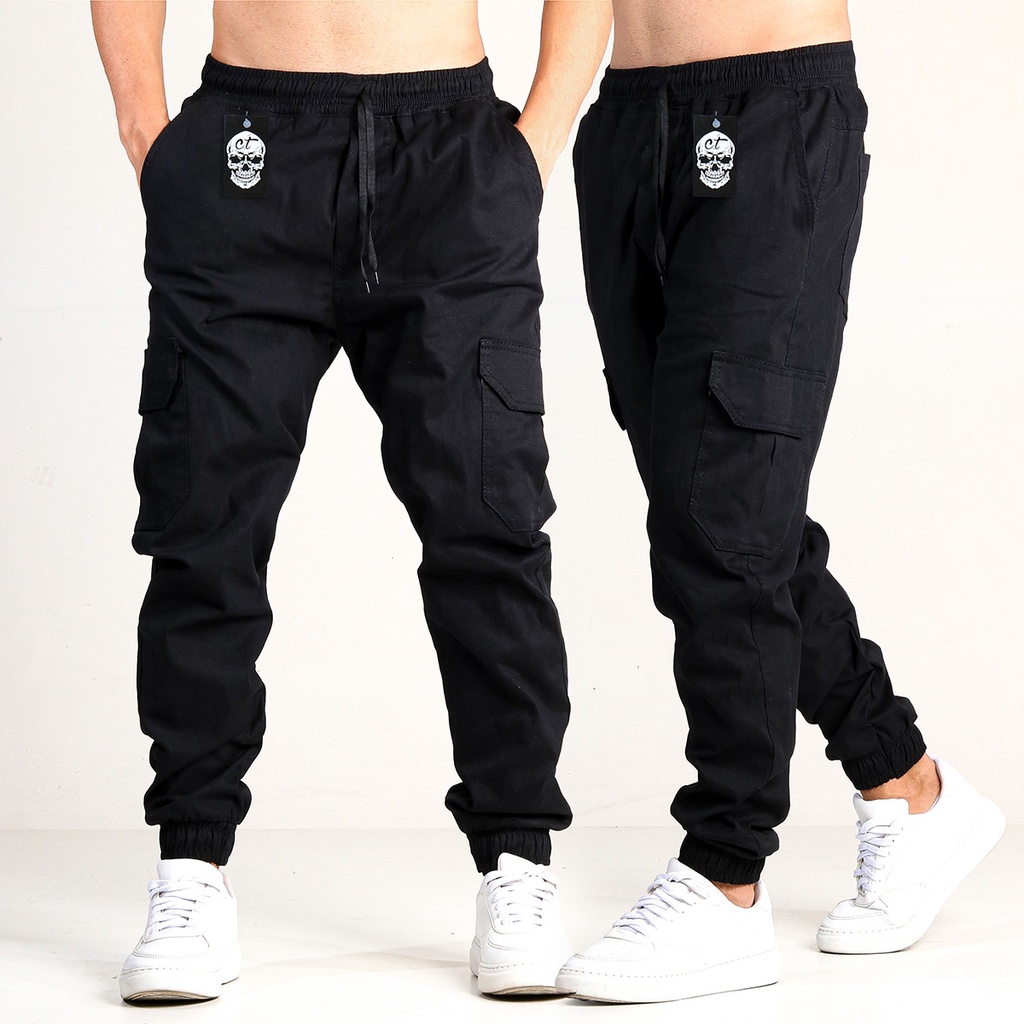 Calça jogger hot sale masculina com bolso