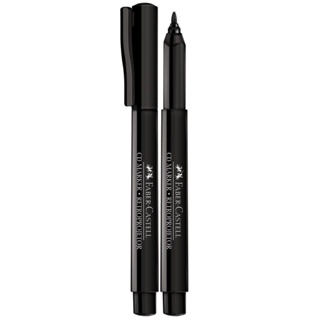 MARCADOR PERMANENTE RETROPROJETOR PRETO 1.0 - FABER CASTELL em Oferta na Shopee