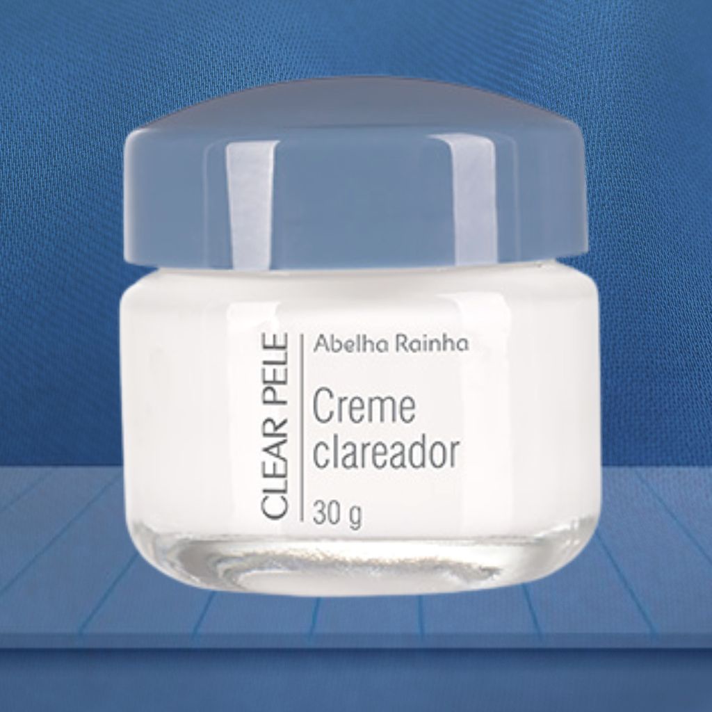 Creme Clareador Facial de Manchas Noturno Clear Pele 30g Abelha Rainha em Oferta na Shopee