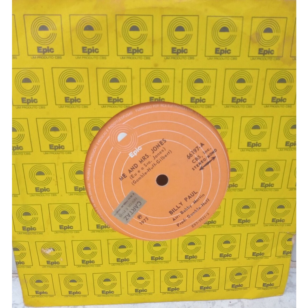Billy Paul LP + compacto Me & Mrs Jones