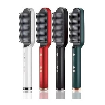 Escova alisadora de cabelo pente elétrico - bivolt