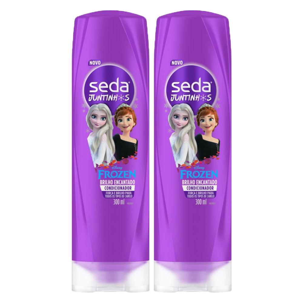 Kit 2 Condicionadores Seda Infantil Frozen Juntinhos Brilho Encantado 300ml cada em Oferta na Shopee