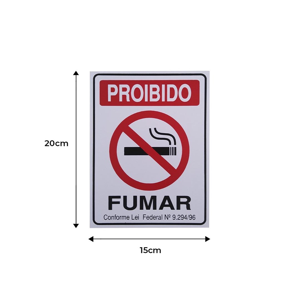 Placas Proibido Fumar Conforme A Lei Shopee Brasil 