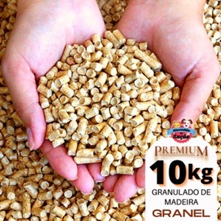 Só Hoje - 10kg de Granulado Areia Higiênico de Madeira Biodegradável LINHA PREMIUM - ENVIO a GRANEL