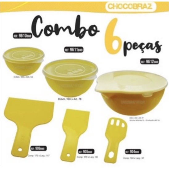 Derretedeiras e Espátula Micro Ondas Para Chocolates, Confeitaria e Cozinha AMARELO em Oferta na Shopee