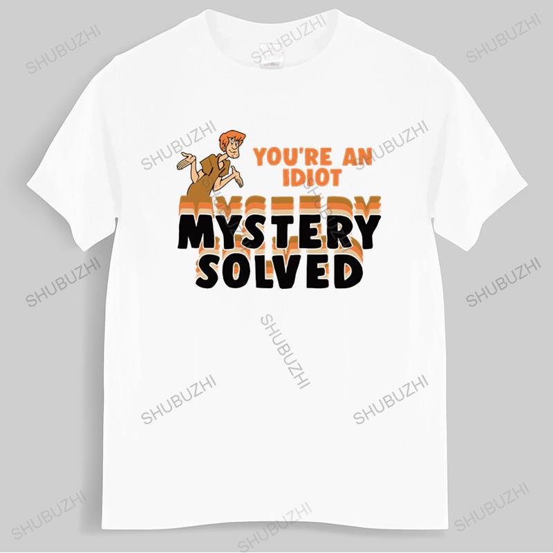 Camiseta De Verão Masculina Marca Teeshirt Shaggy-Você É Um Idioma , Mistério Resolvido T Camisa Máquina Moda Topos