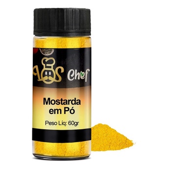 Tempero Mostarda Em Pó Pote Natural Premium Loschef
