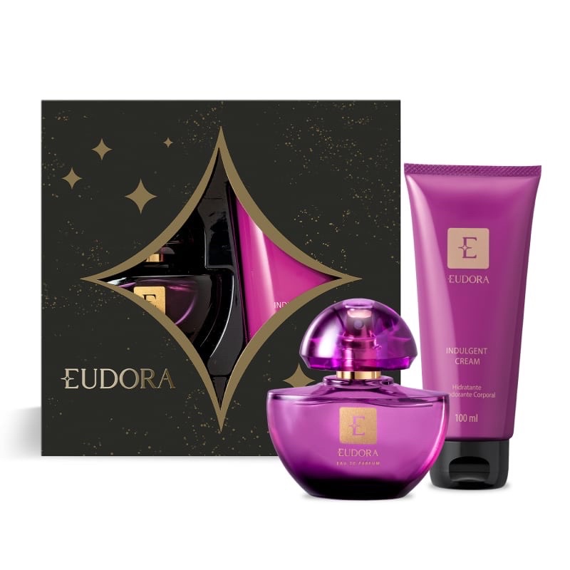 Kit Presente Natal Eudora Roxo Eau de Parfum EDP (2 itens) - Escorrega ...