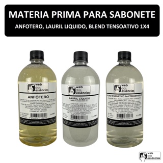 Kit - Matéria prima para sabonete ou shampoo - Anfótero, Blend e Lauril. em Oferta na Shopee