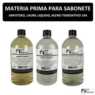 Kit - Matéria prima para sabonete ou shampoo - Anfótero, Blend e Lauril.