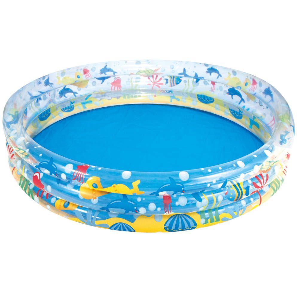 Piscina Infantil Bestway Deep Drive 3 Níveis 480 Litros PVC em Oferta na Shopee
