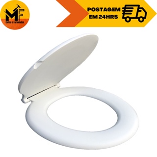 Tampa de Vaso Universal Branca Assento Sanitário Roma Alumasa Compatível com Todos os Vasos em Oferta na Shopee