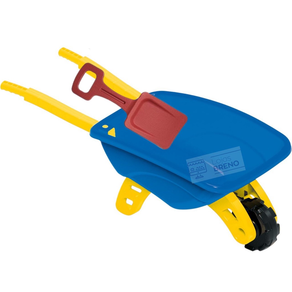 Carriola Infantil Carrinho de Mão Praia Brinquedo com Pá