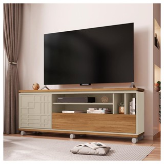 Rack Bancada Até 65 Polegadas Form Buriti Off White Caemmun