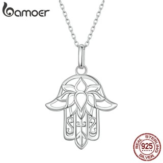 Bamoer 925 Sterling Silve Special Fatima Colar De Moda Para Mulheres Presentes SCN490