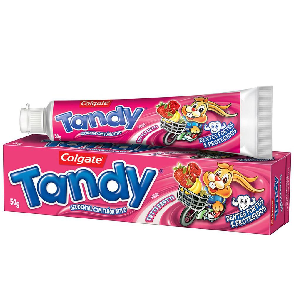 Gel Dental  Colgate Tandy Tutti Frutti 50 Gramas em Oferta na Shopee