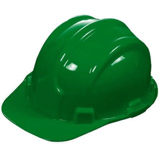 CAPACETE COM ABA FRONTAL VERDE PLASTCOR