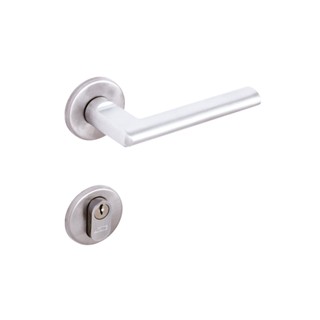 Conjunto Fechadura 6521 Zamac Externa ST255 ROS 323IN Cromado Acetinado Canto Redondo
