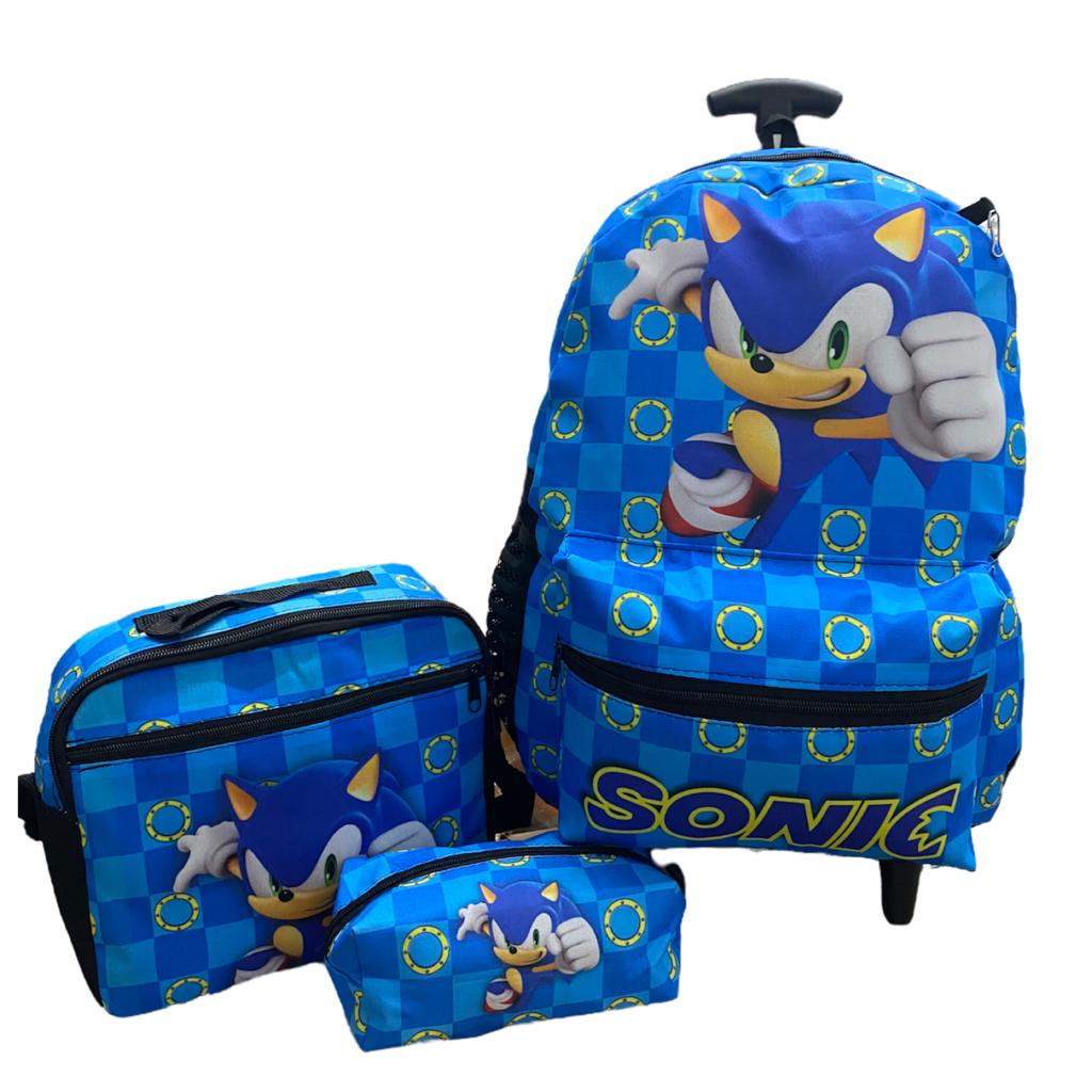 Kit Mochila Escolar Rodinha Infantil Menino B-BLOX Pop It