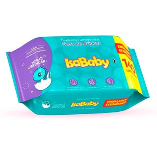Toalha Umedecida Isababy Hora De Brincar 140 Unidades