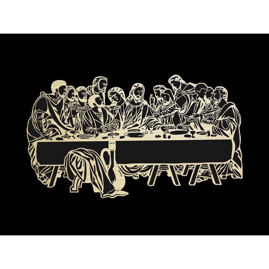 Quadro Decorativo Santa Ceia Quadro Mdf Decorativo Vazado