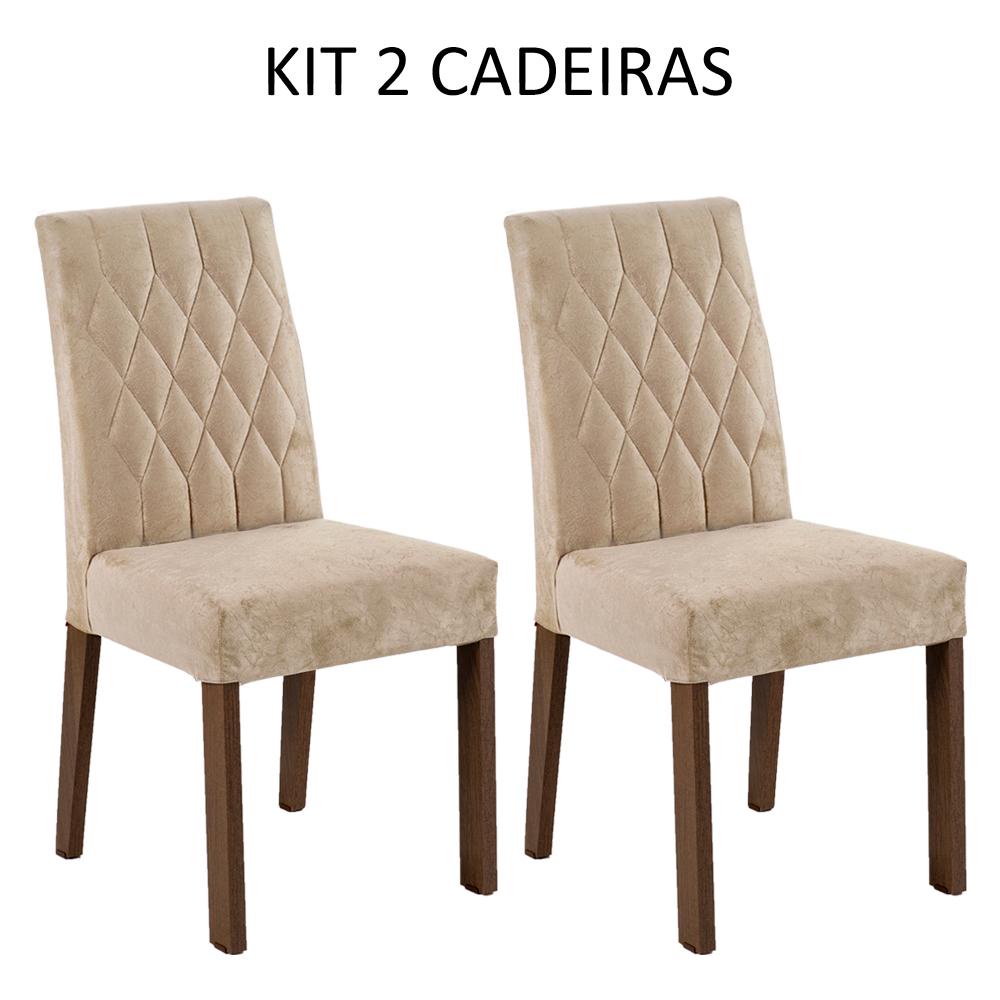 Kit 2 Cadeiras de Jantar 4254 Madesa - Rustic/Imperial - Home & Living