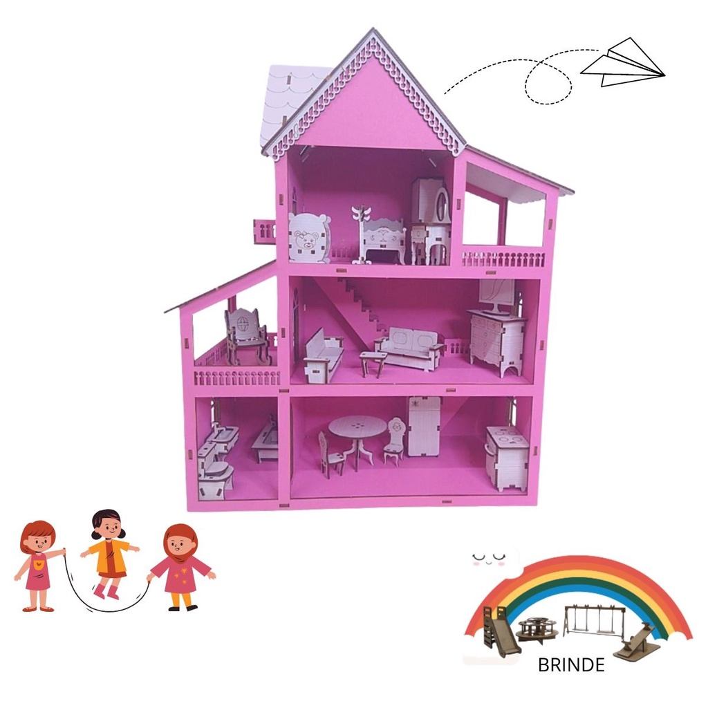 casa casinha de bonecas da barbie dream house