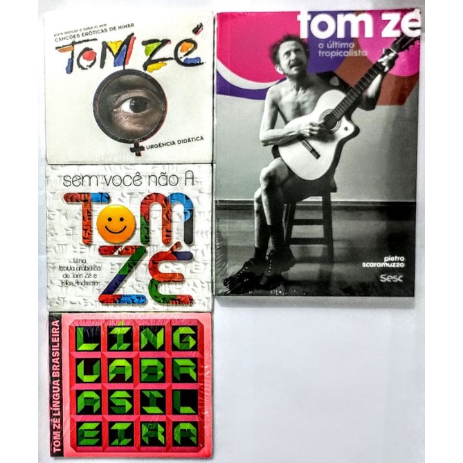3 CDs - Tom Zé: (2016) / (2017) / (2022) + Livro - Pietro Scaramuzzo: Tom Zé: O Último Tropicalista (2020)