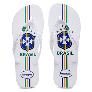 Chinelo Brasil Branco Masculino e Feminino Barato Promoção Envio 24 horas