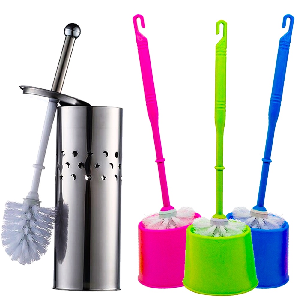 Escova Sanitária Para Banheiro Lava Vaso Escova Para Limpeza Em PVC e INOX em Oferta na Shopee