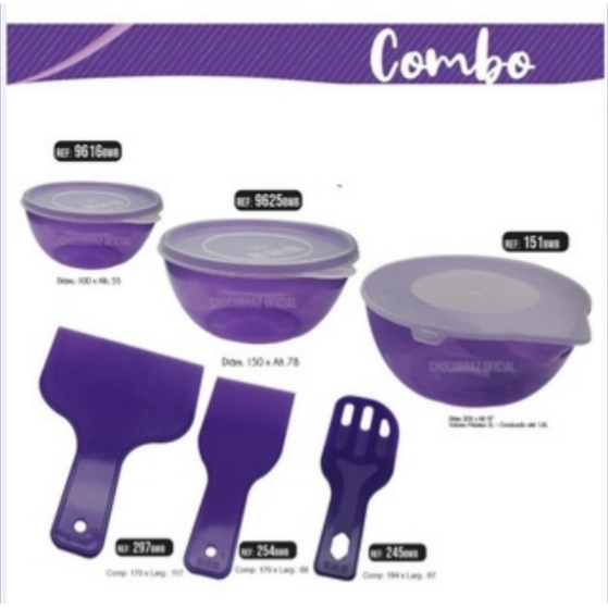 Derretedeiras e Espátula Micro Ondas Para Chocolates, Confeitaria e Cozinha LILÁS - Home & Living