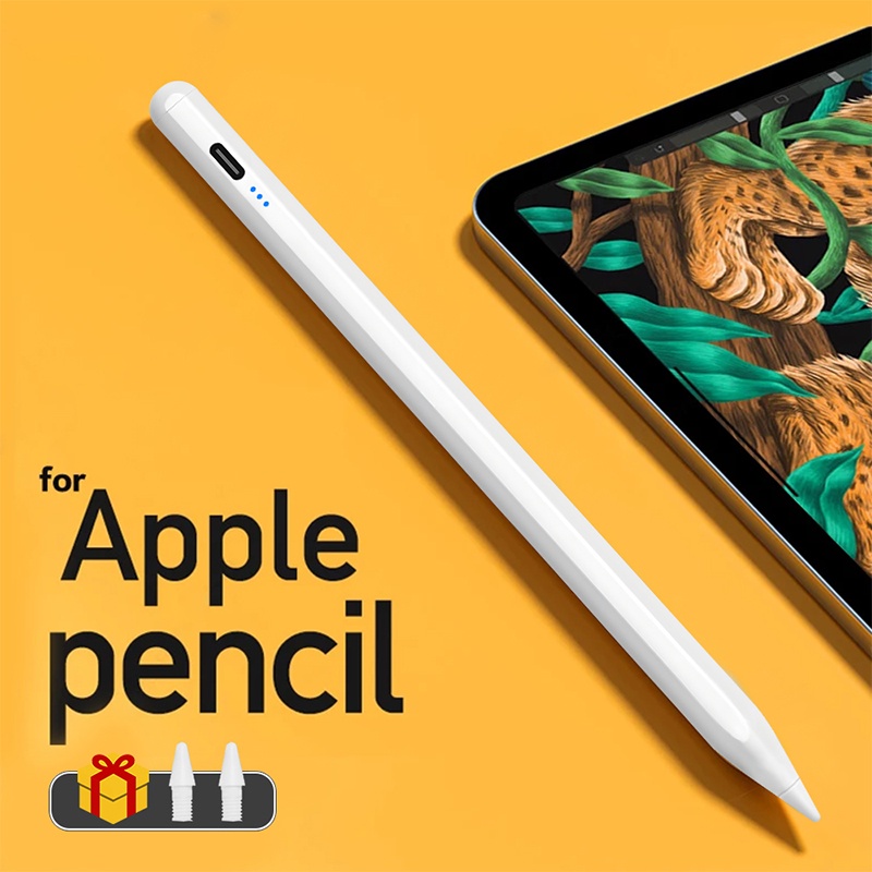 Para Apple Pencil Palm Rejecção Power Display Lápis iPad Caneta Acessórios 2022 2021 2020 2019 2018 Pro Air Mini Stylus Touch 2 Free Gift Pen