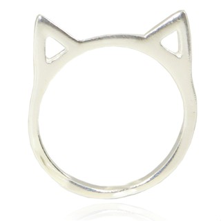 Anel Feminino Prata Pura Legitima Pet Gato Gatinho