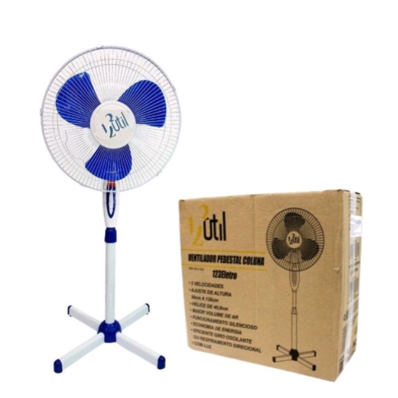 Ventilador Pedestal Coluna 127V 60HZ 42W 3 Velocidade S 123Util ...