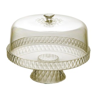 Boleira de Plástico Alta Cristal Glamour Citrino-Citrino