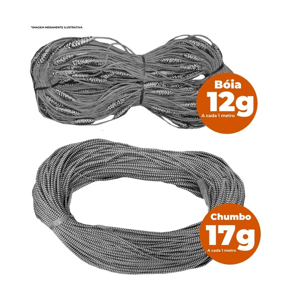 Kit Tralha de bóia 12gr 70m + Tralha Chumbo 17gr 70M King para Redinha de Espera Profissional e Amadora em Oferta na Shopee