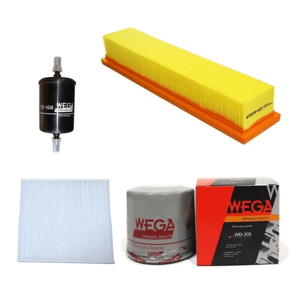 Kit Troca De Filtros 1.0 Sandeiro Logan 2007 Até 2014