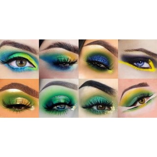 Sombra Neon Pigmento Para os Olhos  Alta Pigmentação  Maquiagem Neon Festa Fantasia