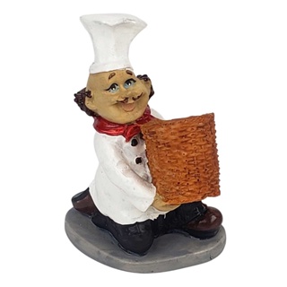 Paliteiro Cozinheiro Cesto Resina Decorado em Oferta na Shopee