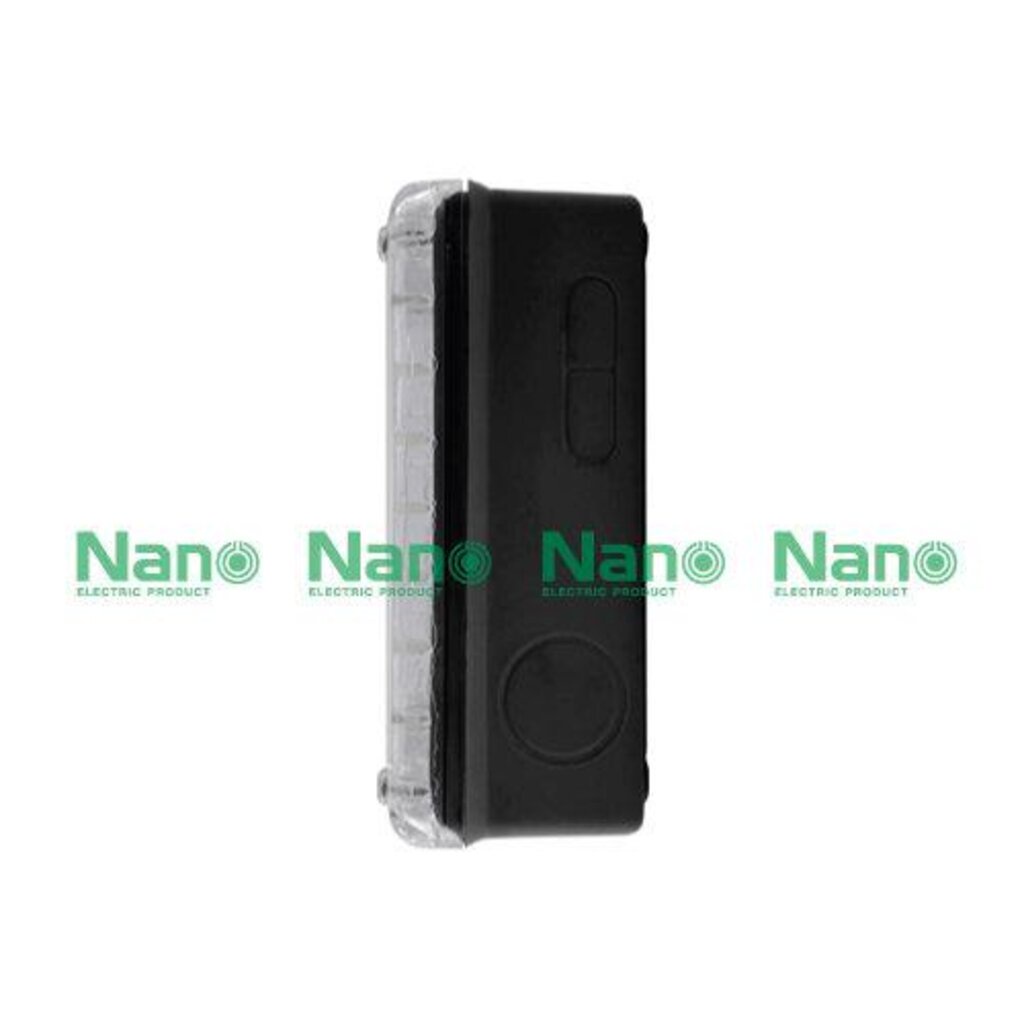 รูปสินค้า NANO Electric® NANO-201CB กล่องกันน้ำพลาสติก ฝาใส ขนาด W74.80xH125xD48.50 mm (JUNCTION BOX IP65) สีดำ