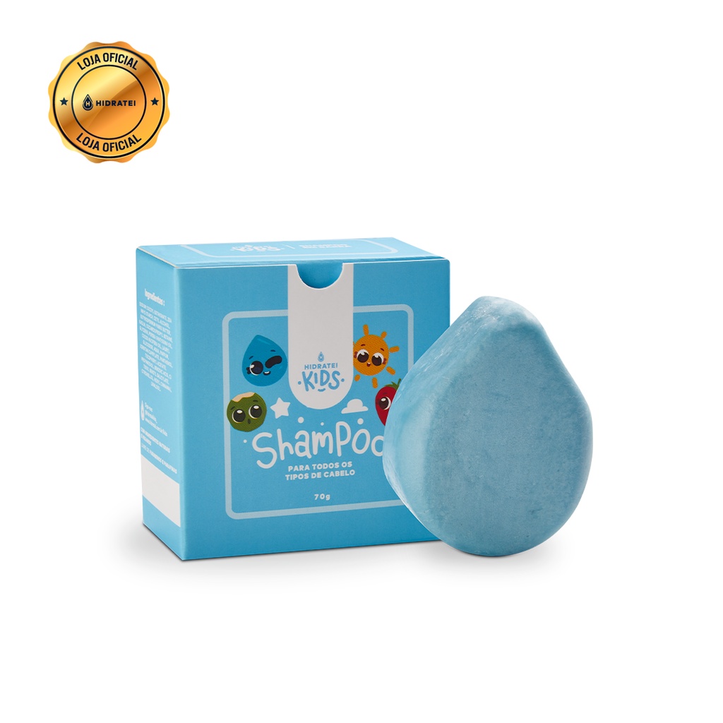Sabonete E Shampoo Sólido 2 em 1 Infantil 70g - Hidratei Kids - Mom & Baby