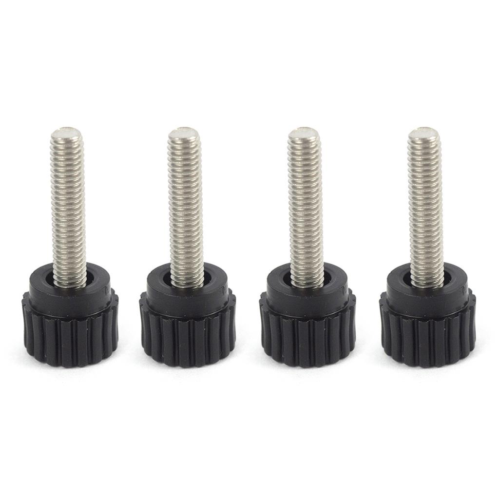 Kit 4 Parafuso Borboleta Manípulo Aperto Manual Para Base de Capota Náutica Deslizante Barco Lancha