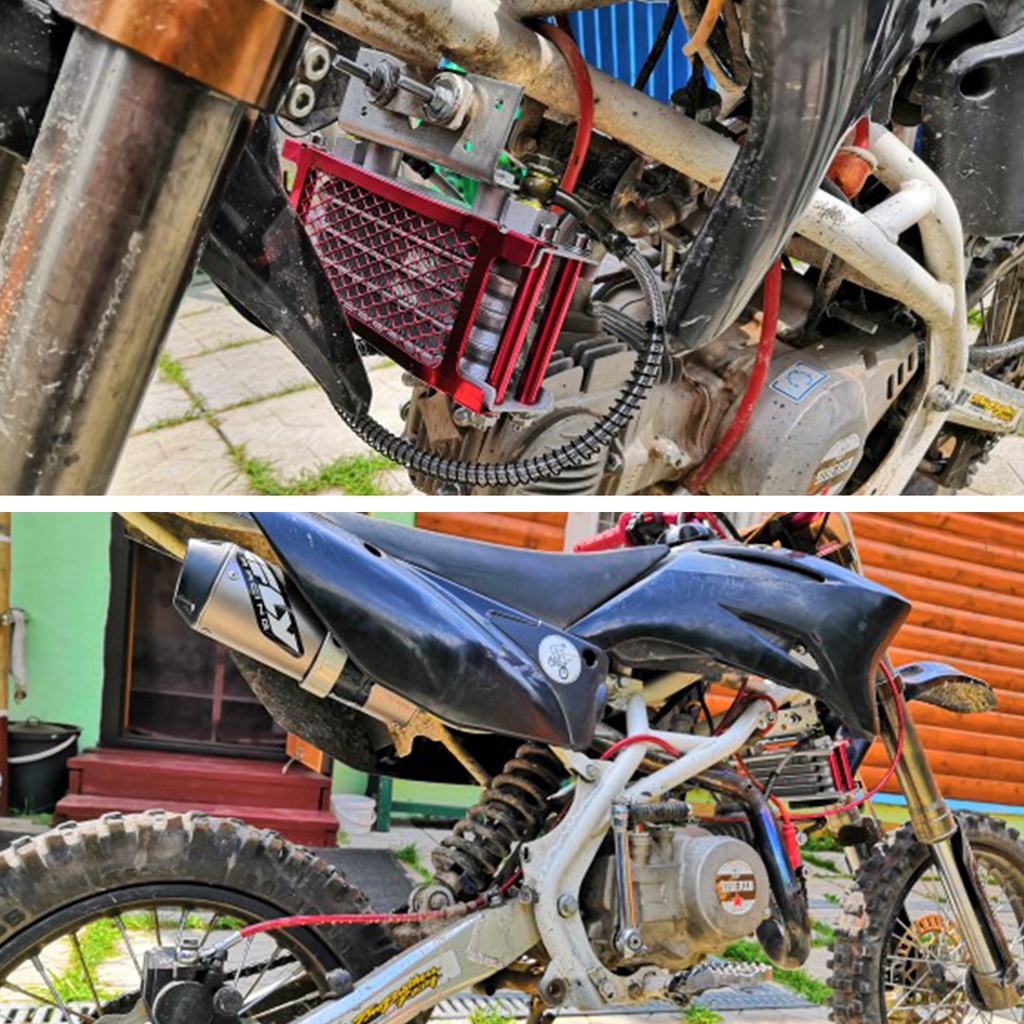 Kit de Refrigeração de Óleo de Moto, Conjunto de Motor Horizontal para Bicicleta de Trilha 125cc-140cc