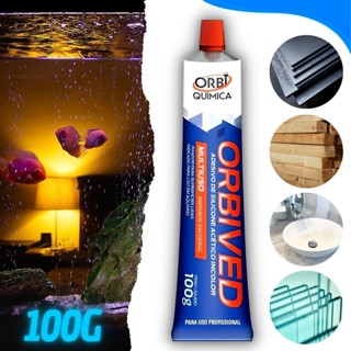 Adesivo Silicone Veda Aquários Pelicula Vidro Aluminio Madeira
