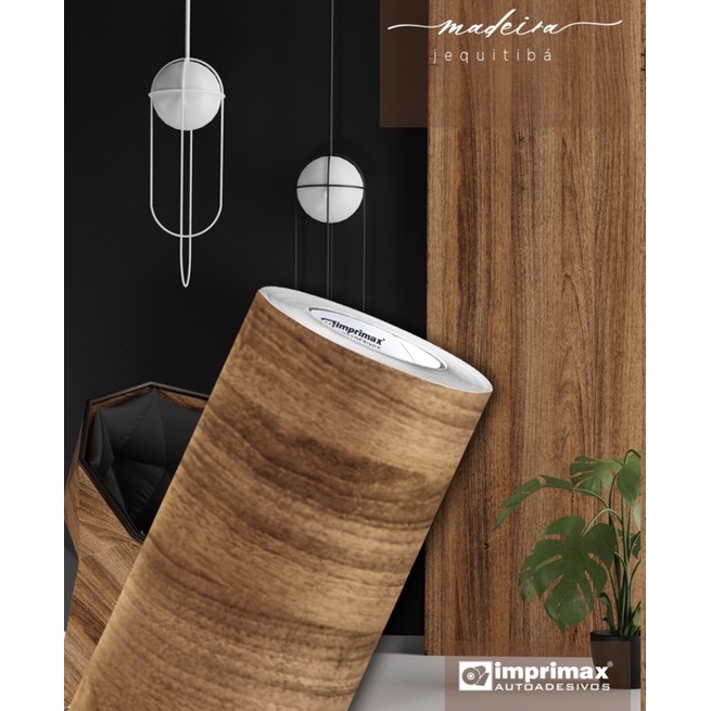 Papel Adesivo Imita Madeira  Jequitibá para Móveis,Portas,Armários,Decorações 0,61cm de largura